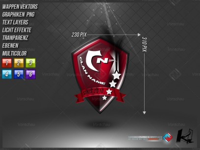 Premium 2D Clan Logo 9